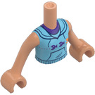 LEGO Flesh Nova with Light Yellow Shorts and Blue Top Friends Torso (92456)