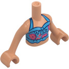 LEGO Flesh Olivia with Blue Top and Skirt Friends Torso (73141 / 92456)