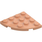 LEGO Flesh Plate 4 x 4 Round Corner (30565)