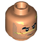 LEGO Fleisch Quinlan Vos Minifigure Kopf (Einbau-Vollbolzen) (3626 / 26960)