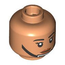LEGO Flesh Rebel Crew Minifigure Head (Recessed Solid Stud) (3274 / 104755)