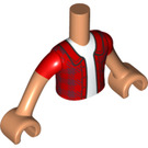 LEGO Fleisch River - Rot Checkered Hemd Friends Torso (Boy) (73161 / 92456)