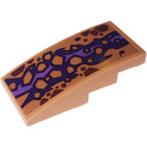 LEGO Flesh Slope 2 x 4 Curved with Scales, Skin Sticker (93606)