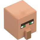 LEGO Flesh Square Head with Nose with Shepherd Villager Face (23766)