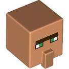 LEGO Flesh Square Head with Nose with Decoration