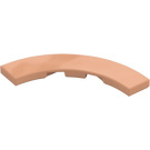 LEGO Flesh Tile 4 x 4 Curved Corner with Cutouts (3477 / 27507)