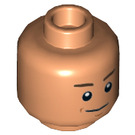 LEGO Huidskleurig Zander Minifigure Hoofd (Verzonken Solid Stud) (3626 / 26690)