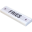 LEGO Tile 1 x 4 with FRIES Sticker