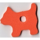 LEGO Foam Part Scala Dog with Center Hole