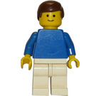 LEGO Football Player blanc et Bleu Team avec Standard Sourire Figurine