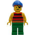 LEGO Forbidden Cove Pirate with Red and Black Striped Shirt Minifigure