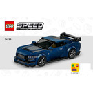 LEGO Ford Mustang Dark Cheval 76920 Instructions