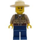 LEGO Forest Polizei Officer mit Angry Face Minifigur