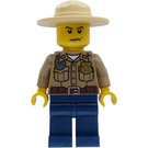 LEGO Forest Polizist mit Angry Gesicht Minifigur