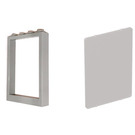 LEGO Frame 1 x 4 x 5 with Transparent Brown Black Glass