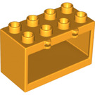 LEGO Rahmen 2 x 4 x 2 mit Scharnier ohne Löcher in der Basis (18806)