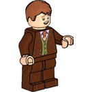 LEGO Fred Weasley with Reddish Brown Suit and Dark Orange Tie Minifigure