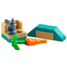 LEGO Friends Advent Calendar 2024 Set 42637-1 Subset Day 4 - Baby Bunny, Carrot, and Habitat