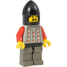 LEGO Fright Riddare med Svart Hakskydd Hjälm Minifigur