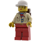 LEGO Gail Storm with Tan Shirt and Red Legs with Cap and Backpack Minifigure
