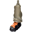 LEGO Galidor Leg and Foot with Black Sneaker with Orange Top and DkGray Pin