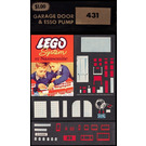 LEGO Garage Porte et Esso Pumps 431-2