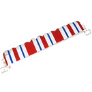 LEGO Garage Roller Door Section with Red and Blue Stripes Sticker without Handle (40672)
