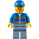 LEGO Garbage Collector with Blue Jacket Minifigure