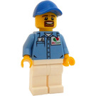 LEGO Gas Station Worker z Biały Spodnie Minifigurka