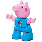 LEGO George Pig с Azure Връх и Цвете Фигура Duplo