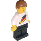 LEGO German Football Player met Standaard Grijns met Stickers minifiguur