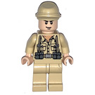 LEGO German Soldier with Cavalry Cap and Smirk Minifigure