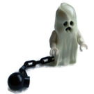 LEGO Ghost with Pointed Top with Ball and Chain Minifigure