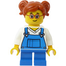 LEGO Dívka v Modrá Kombinézy Minifigurka