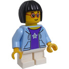 LEGO Girl im Bright Light Blau Jacket Minifigur