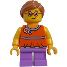 LEGO Girl in Orange Shirt minifiguur