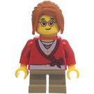 LEGO Meisje in Rood Trui Minifiguur