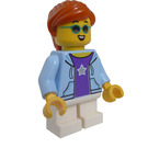 LEGO Girl (Open Hoodie over Purple Shirt) Minifigure