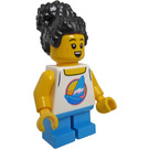 LEGO Flicka - Vit Väst Topp Minifigur