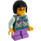 LEGO Girl with Aqua Jacket Minifigure
