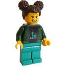 LEGO Girl with Dark Green Jacket, Minifigure