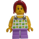 LEGO Girl with Green Patterned Shirt Minifigure