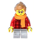 LEGO Girl mit Orange Schal Minifigur
