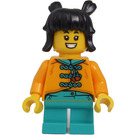 LEGO Ragazza con Arancione Superiore Minifigure