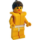 LEGO Girl with pink shirt and life jacket Minifigure