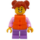 LEGO Mädchen mit Rosa Pullover Minifigur