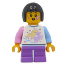 LEGO Flicka med Pony Skjorta Minifigur