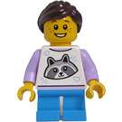 LEGO Girl avec Racoon Shirt Figurine