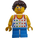 LEGO Chica con Rainbow Tanktop Minifigura