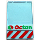 LEGO Glass for Frame 1 x 4 x 5 with Octan Logo (2494)